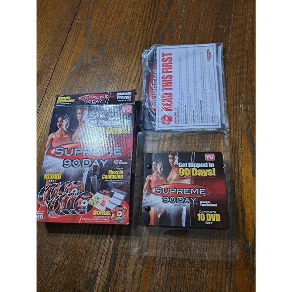 Get Ripped in 90 Days Tom Holland Supreme 90 Day System Complete 10 Disc Set - Picture 3 of 4